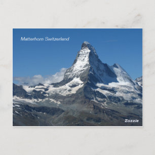 Matterhorn Schweizer Alpen, Null Postkarte