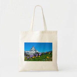 Matterhorn-Spitze im Frühjahr Tragetasche
