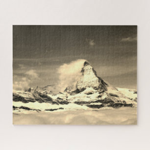 Matterhorn und Wolken Puzzle