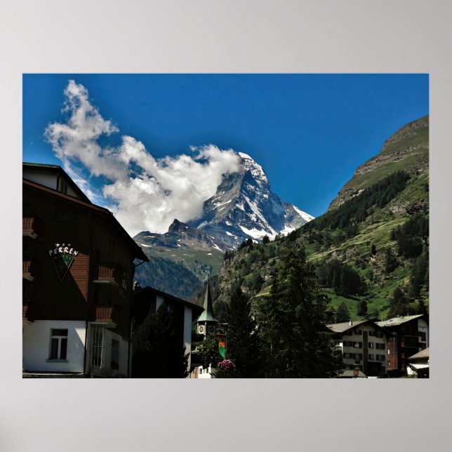 Matterhorn und Zermatter Poster (Vorne)