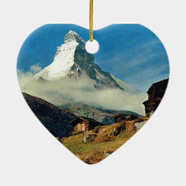 Matterhorn, Zermatt, die Schweiz Keramikornament (Hinten)
