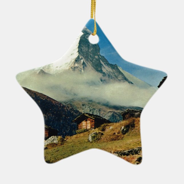 Matterhorn, Zermatt, die Schweiz Keramikornament (Hinten)