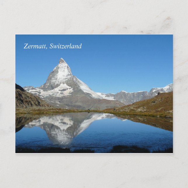 Matterhorn Zermatt Schweiz Postkarte (Vorderseite)