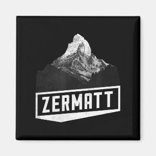 Matterhorn Zermatt Schweiz Skiferien Magnet