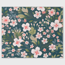 Mattes Florales Geschenkpapier – Elegante Blume