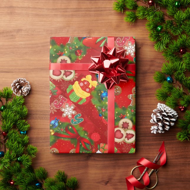 Mattes Geschenkpapier (Feiertagsgeschenk)