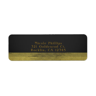 Mattes Gold Modern Glamour Sequins Chic Einladung
