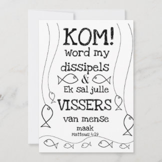 Matteus 4:19 feiertagskarte