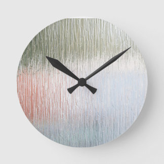 Mattglass  runde wanduhr