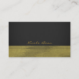 Mattgold Moderne Glamour Pailletten Chic Elegant Visitenkarte
