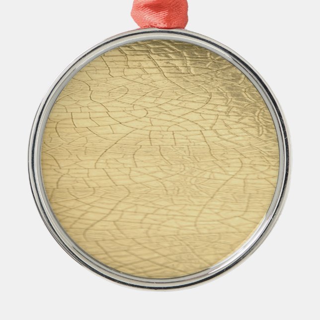 Mattgoldstein Ornament Aus Metall (Vorne)