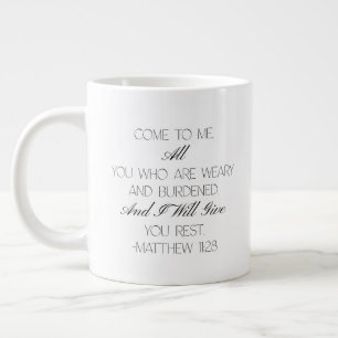 Matthäus 11:28 Hoffnung Bibelvers Tasse