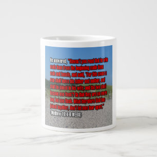 Matthäus 19:4-6 WEBU Mug Jumbo-Tasse