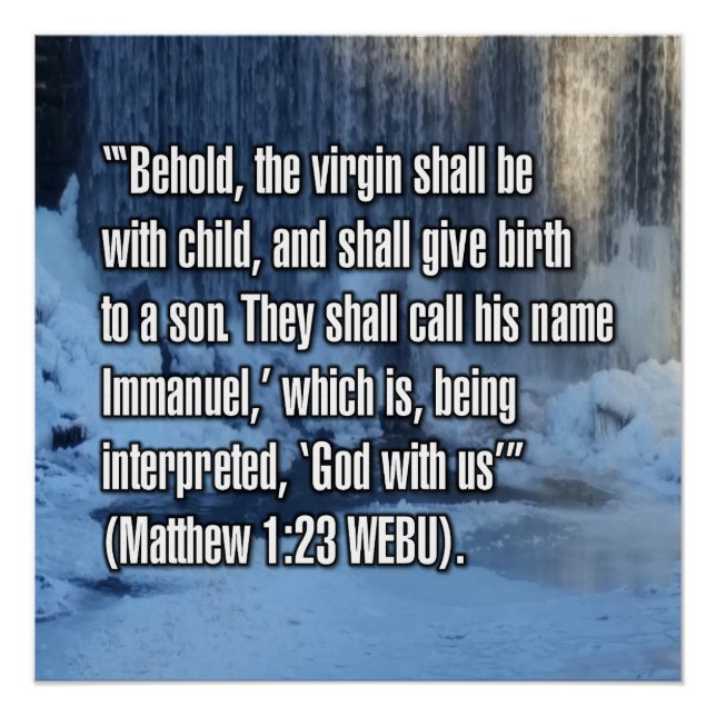 Matthäus 1:23 WEBU Poster (Vorderseite)
