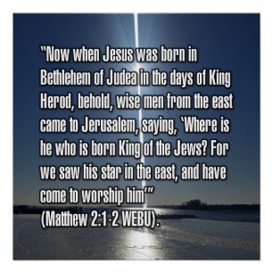 Matthäus 2:1-2 WEBU Poster