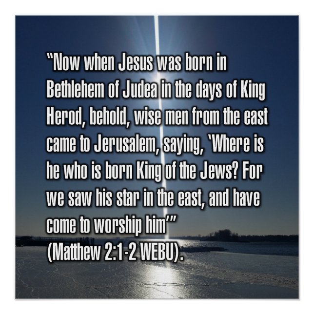 Matthäus 2:1-2 WEBU Poster (Vorderseite)
