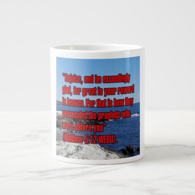 Matthäus 5:12 WEBU Tasse (Vorderseite)
