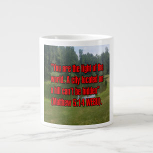 Matthäus 5:14 WEBU Mug Jumbo-Tasse