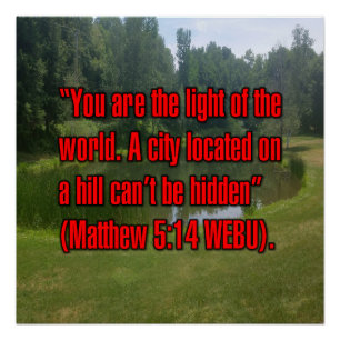 Matthäus 5:14 WEBU Poster