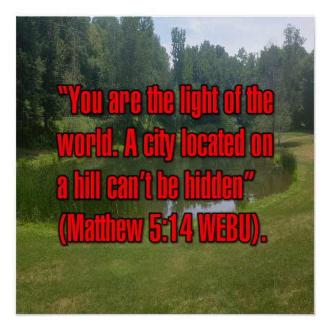 Matthäus 5:14 WEBU Poster (Vorderseite)