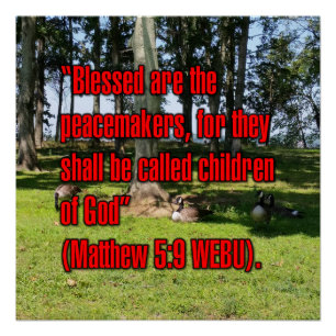 Matthäus 5:9 WEBU Poster