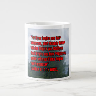 Matthäus 6:14-15 WEBU Mug Jumbo-Tasse