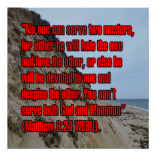 Matthäus 6:24 WEBU Poster