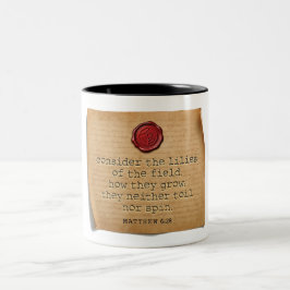 MATTHÄUS 6:28 - Kaffeetasse