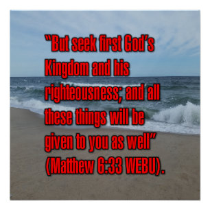 Matthäus 6:33 WEBU Poster