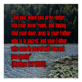 Matthäus 6:6 WEBU Poster