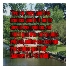 Matthäus 7:17-18 WEBU Poster