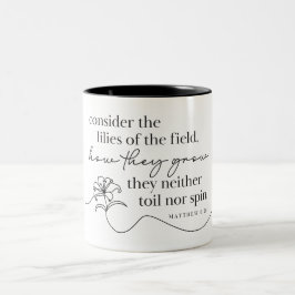 MATTHEUS 6:28 - Kaffeetasse