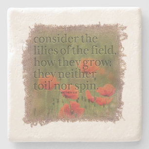 MATTHEUS 6:28 - Untersetzer