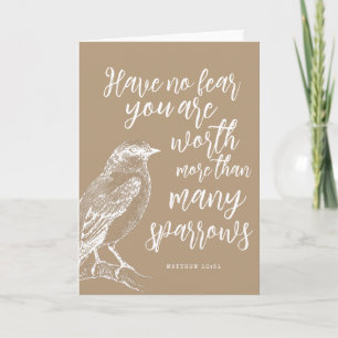 Matthew 10:31 JW Ermutigung geklappt Karte