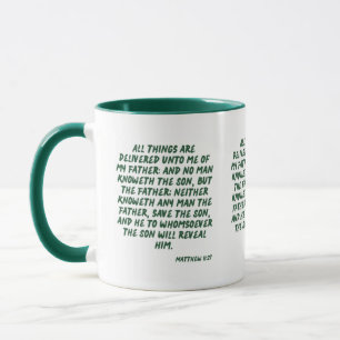 Matthew 11:27 KJV Bible Scripture Zwei-Tonen-Tasse Tasse