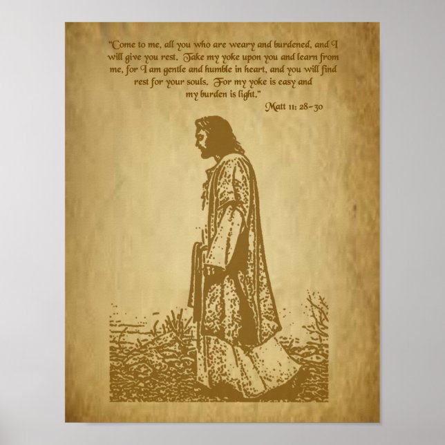 Matthew 11 28-30 poster (Vorne)