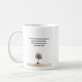 Matthew 11:28 Christlicher Becher | Ermutigungsges Kaffeetasse