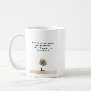 Matthew 11:28 Christlicher Becher Ermutigungsges Kaffeetasse
