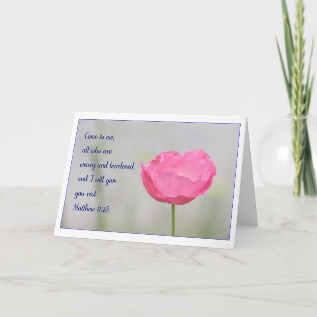 Matthew-11:28 Gruß-Karte Karte (Vorderseite)