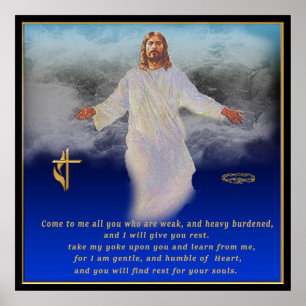 Matthew 11:28 Poster
