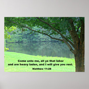Matthew 11:28 poster