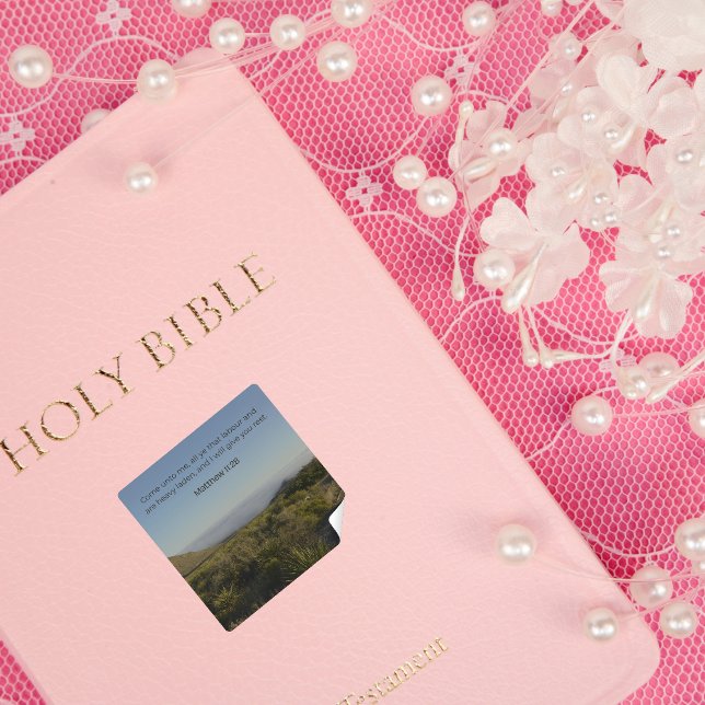 Matthew 11:28 Sticker – Desert Faith Collection (Von Creator hochgeladen)