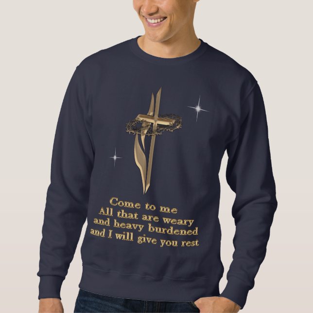 Matthew 11:28 sweatshirt (Vorderseite)