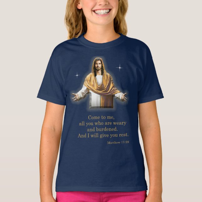 Matthew 11:28 T-Shirt (Vorderseite)