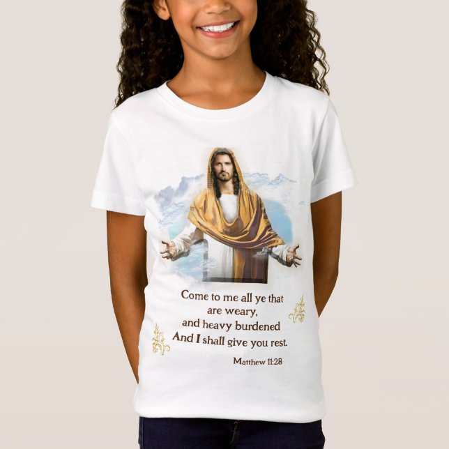Matthew 11:28 T-Shirt (Vorderseite)