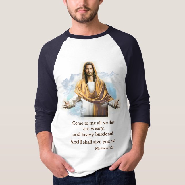 Matthew 11:28 T-Shirt (Vorderseite)