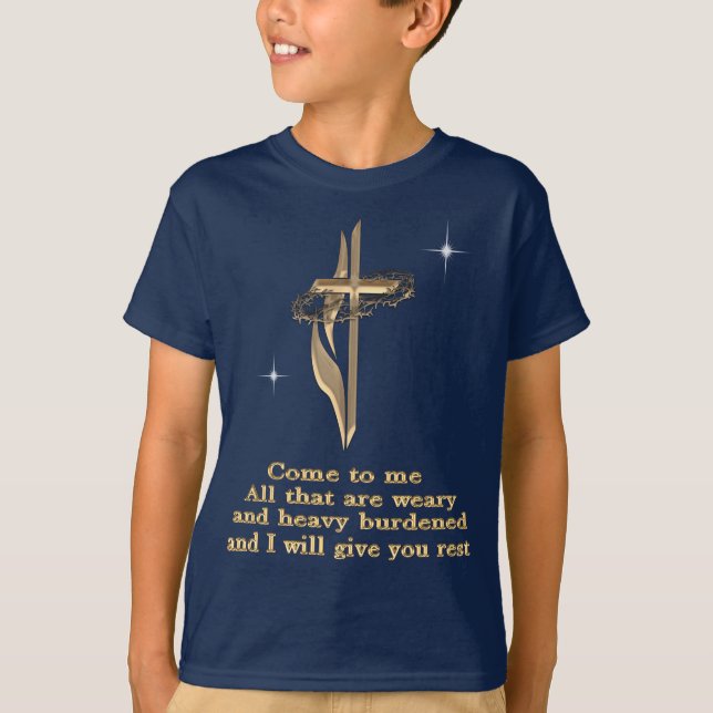 Matthew 11:28 T - Shirt (Vorderseite)