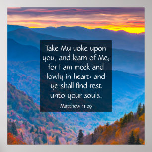 Matthew 11:29 poster