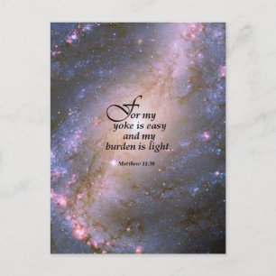 Matthew 11:30 postkarte