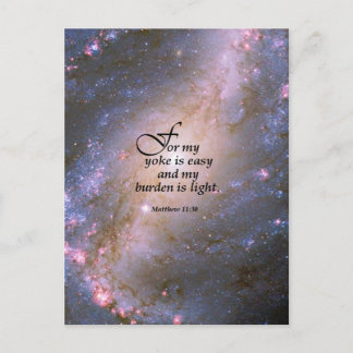 Matthew 11:30 postkarte